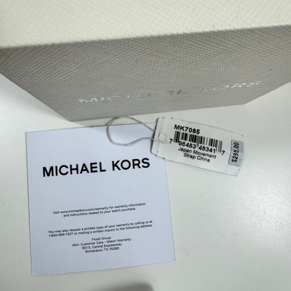 Michael Kors Watch Rhinestone Silver MK7085 - Picture 13 of 13